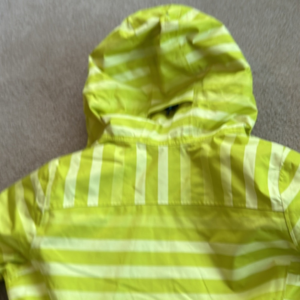 Mountain Hardwear Women's Lime Green Striped Ski Jacket - Picture 11 of 13